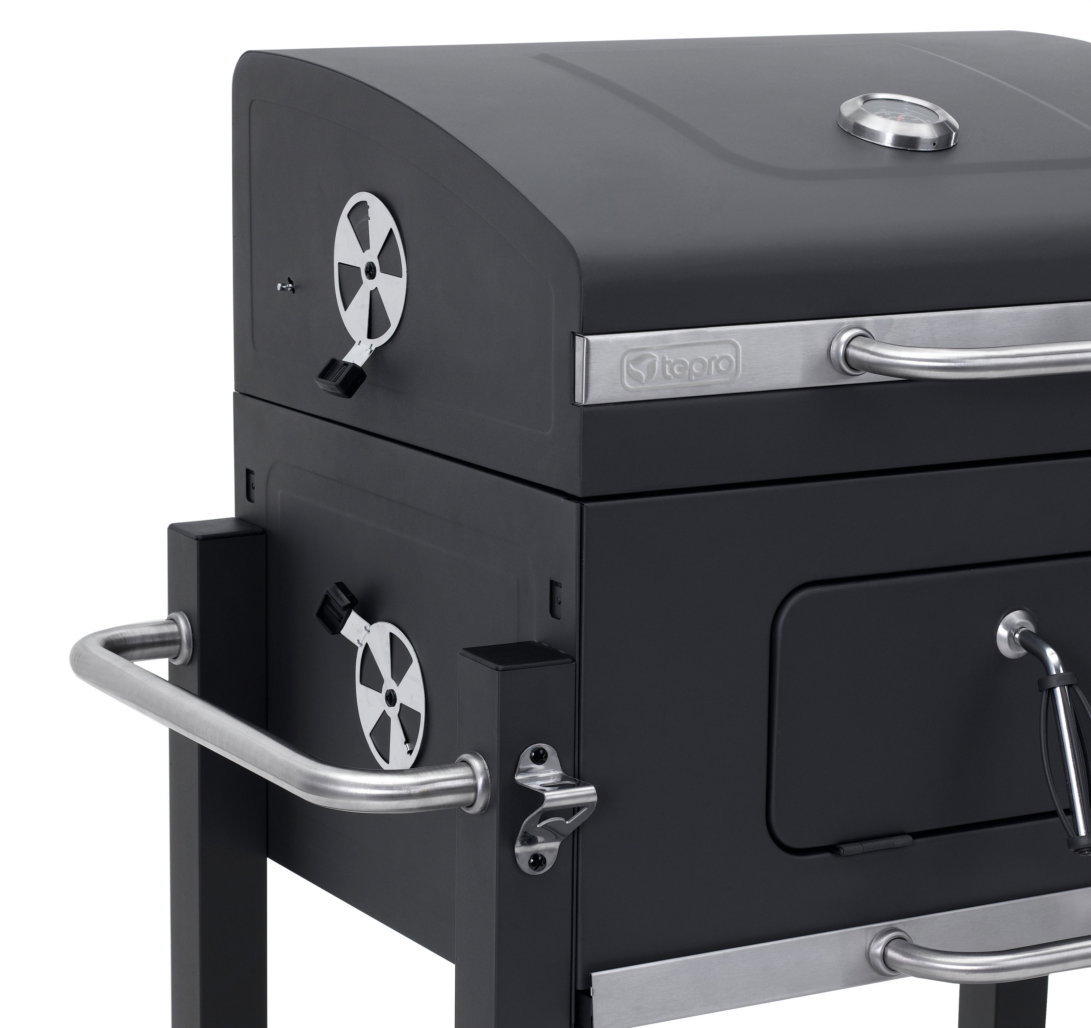 TEPRO 1164 Toronto Click Kohlegrill, Anthrazit/Edelstahl 
