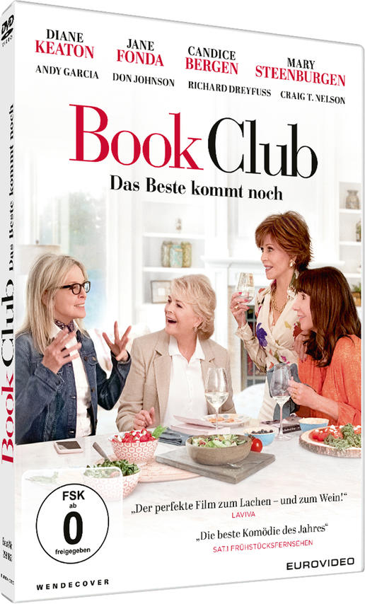 DVD-Hülle des Films Book Club, mit vier Frauen auf dem Cover.