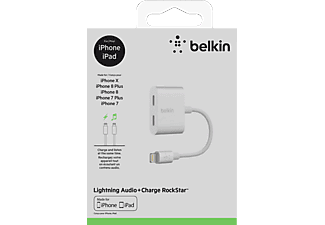 BELKIN F8J198BTWHT Lightning Şarj + Ses Girişi Çoğaltıcı_1