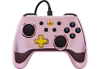 POWERA Chrome Princess Peach - Controller (Pink/Schwarz)