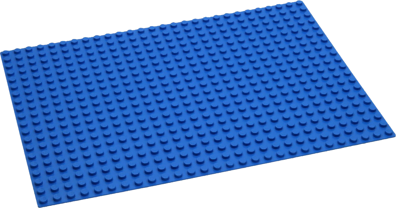 HUBELINO Bauspiel - 560er Grundplatte (Blau)