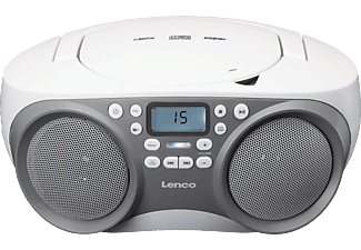 LENCO SCD 301 Tragbares Radio, Grau/Weiß