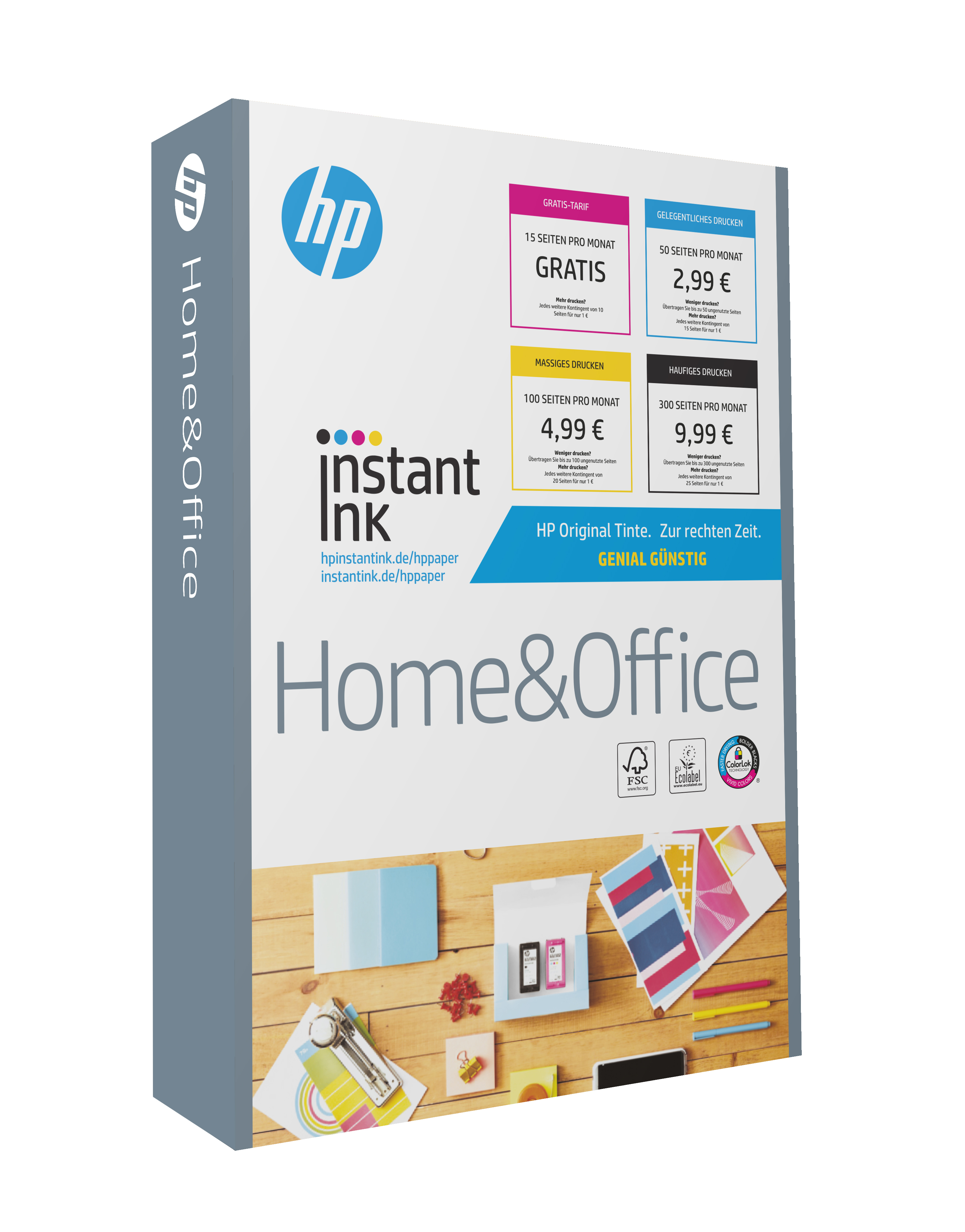Blatt Office 297 HP Instant Home A4 Druckerpapier mm & 500 210 x Ink