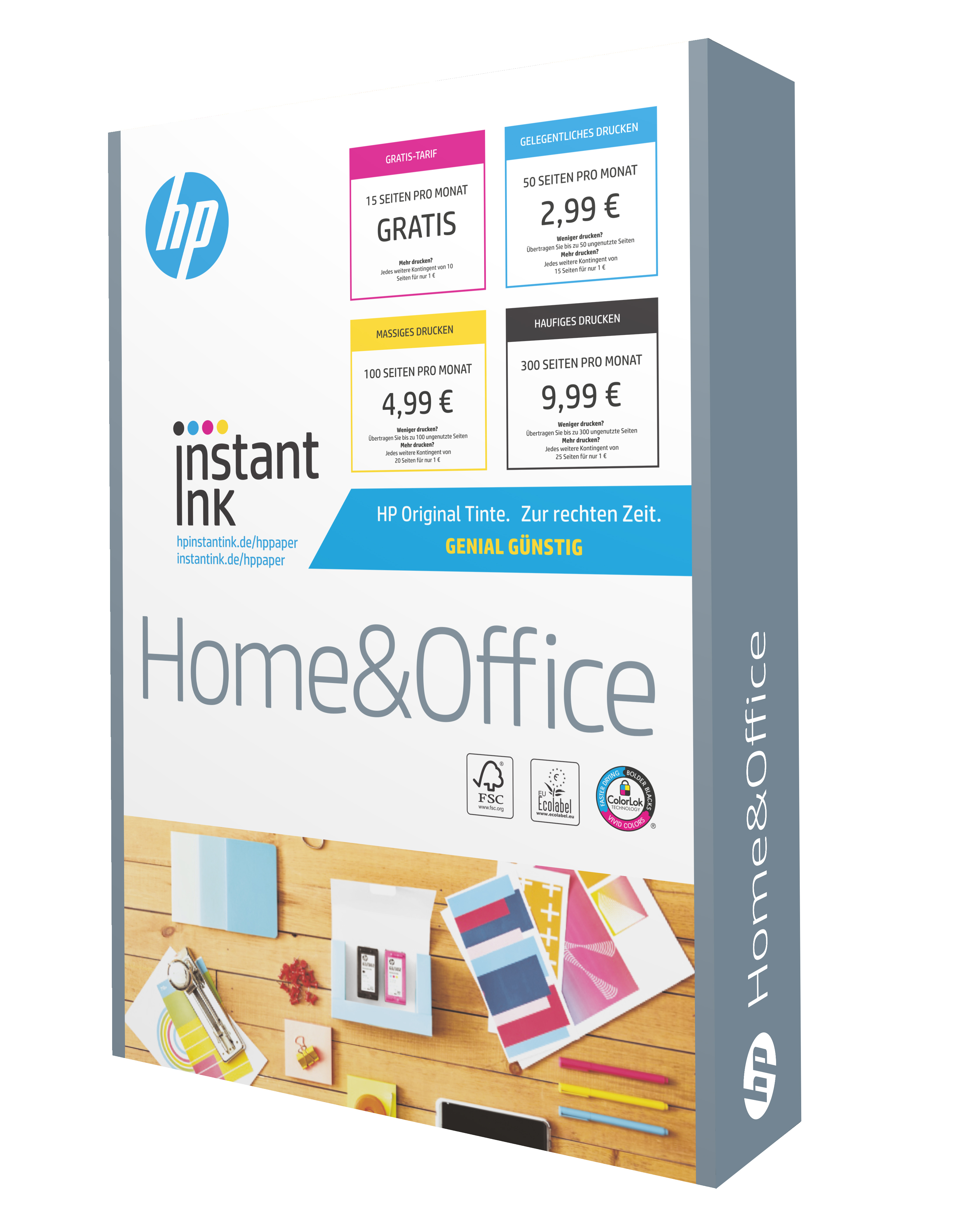 Blatt Office 297 HP Instant Home A4 Druckerpapier mm & 500 210 x Ink