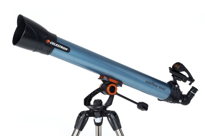 Telescopios - Celestron Inspire 80 AZ, Refractor, Gris