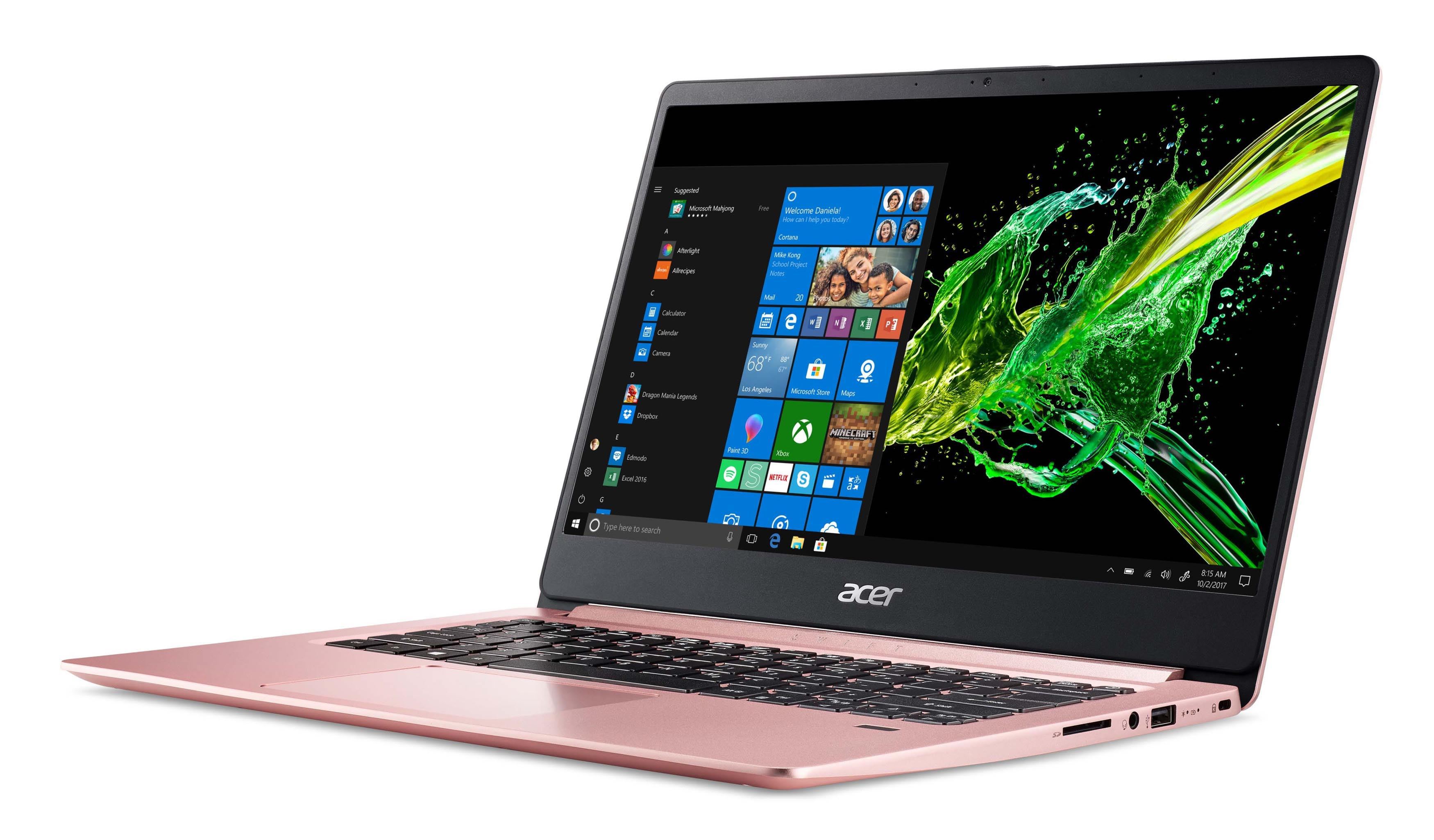 ACER Swift 1 (SF114-32-P1S3) - 14 Zoll - Intel® Pentium® Silver N5000 - 4 GB - 256 GB - Intel® UHD 605 - Windows 10 Home (64 Bit)