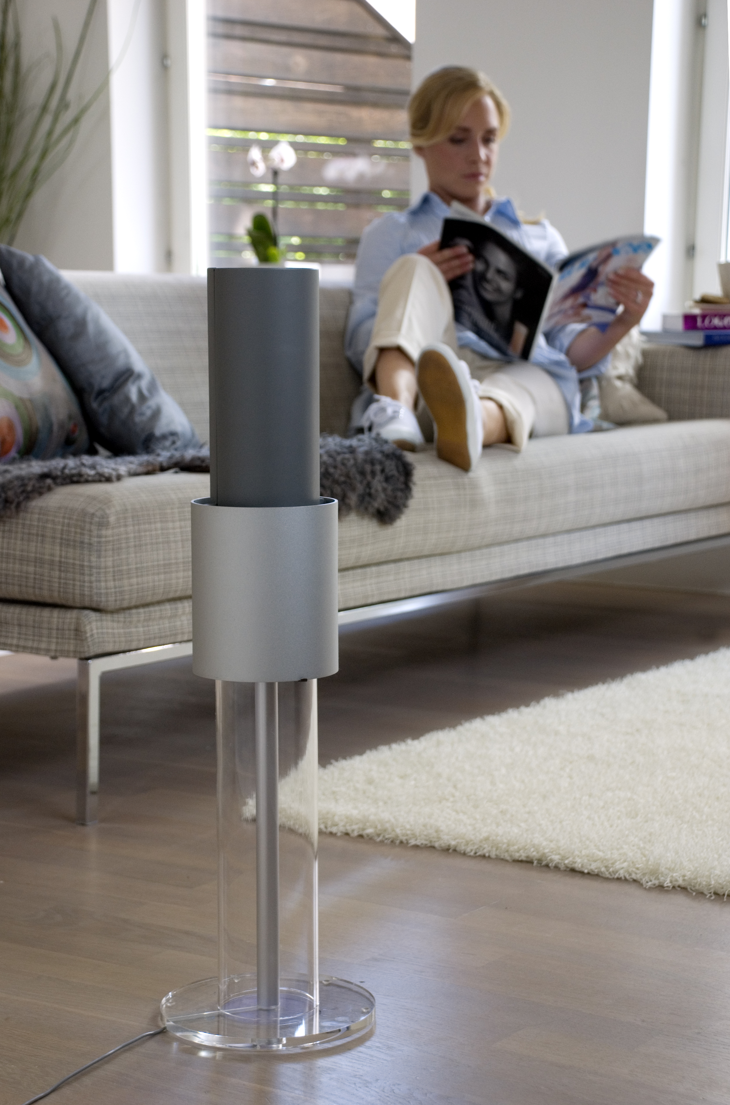 LIGHTAIR LIGHTST IONFLOW 500 Luftfreiniger Silber/Grau (5 Watt, Raumgröße: 60 m², k.A.)