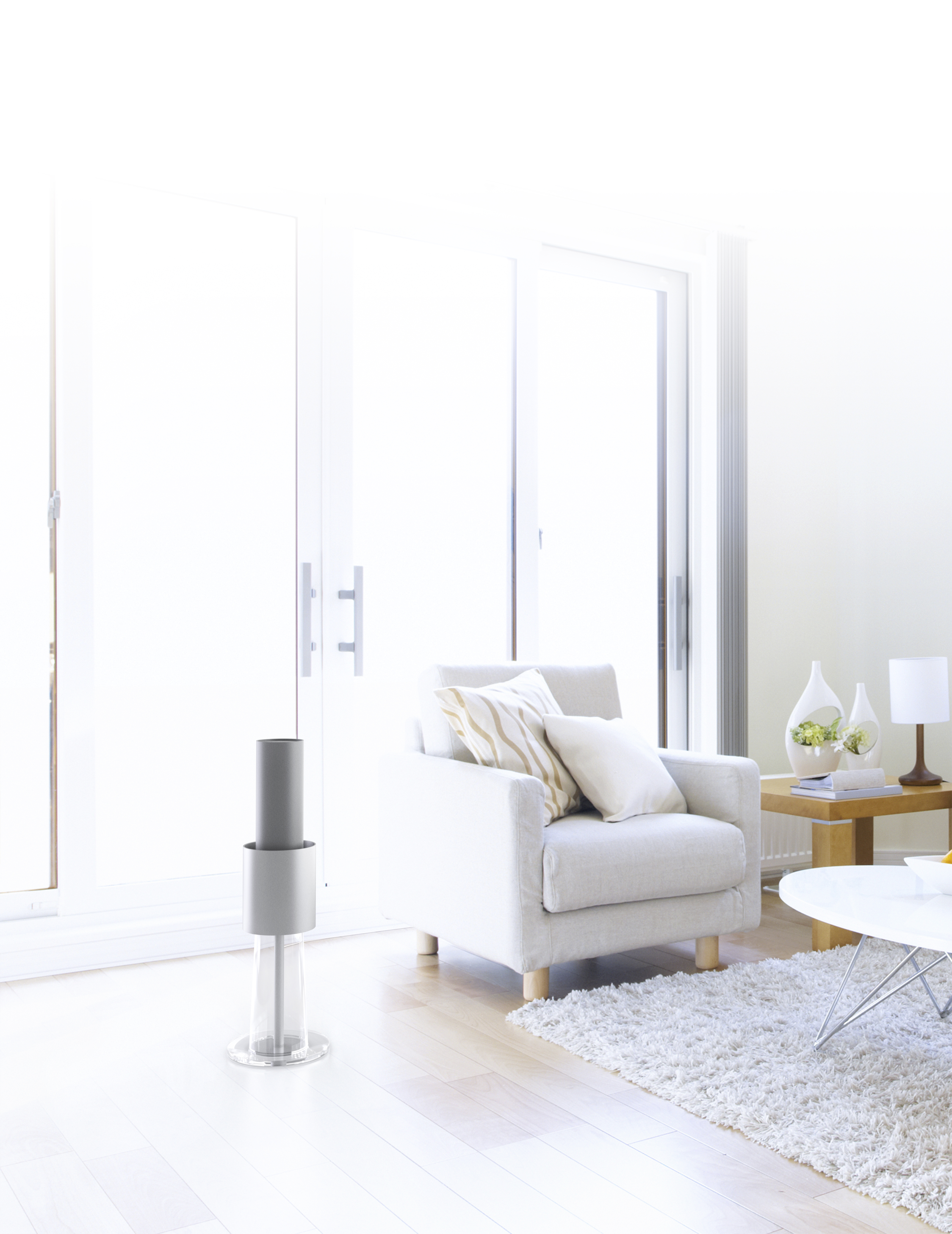 LIGHTAIR LIGHTSU2 IONFLOW EVOLUTION Luftreiniger Silber/Grau (5 Watt, Raumgröße: 50 m², k.A.)