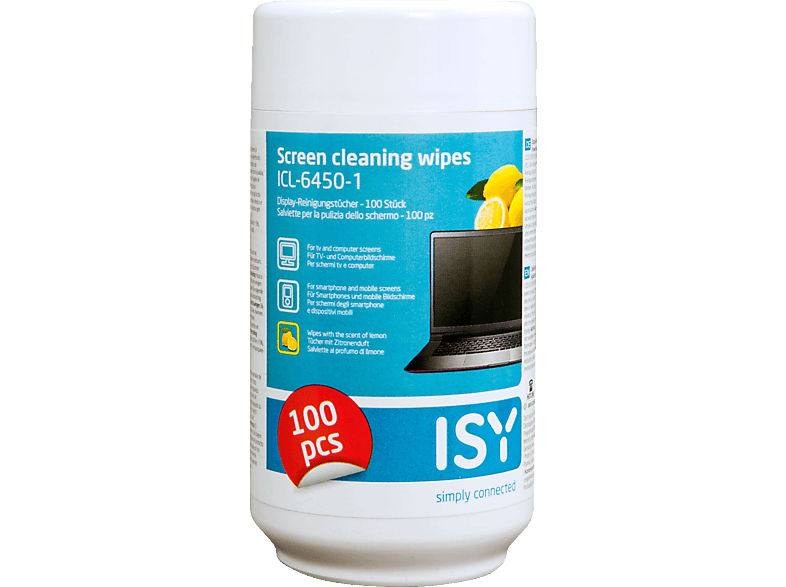 ISY ICL-6450-1 Reinigungstücher Weiß