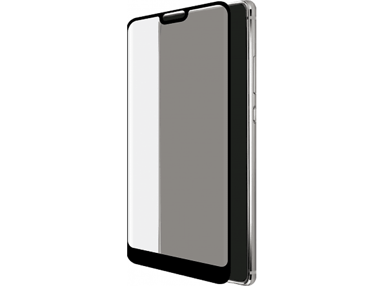 Azuri Beschermglas Tempered Glass Rinox Armor Nokia 7.1 Zwart (azsptgcurvnok7.1-blk)