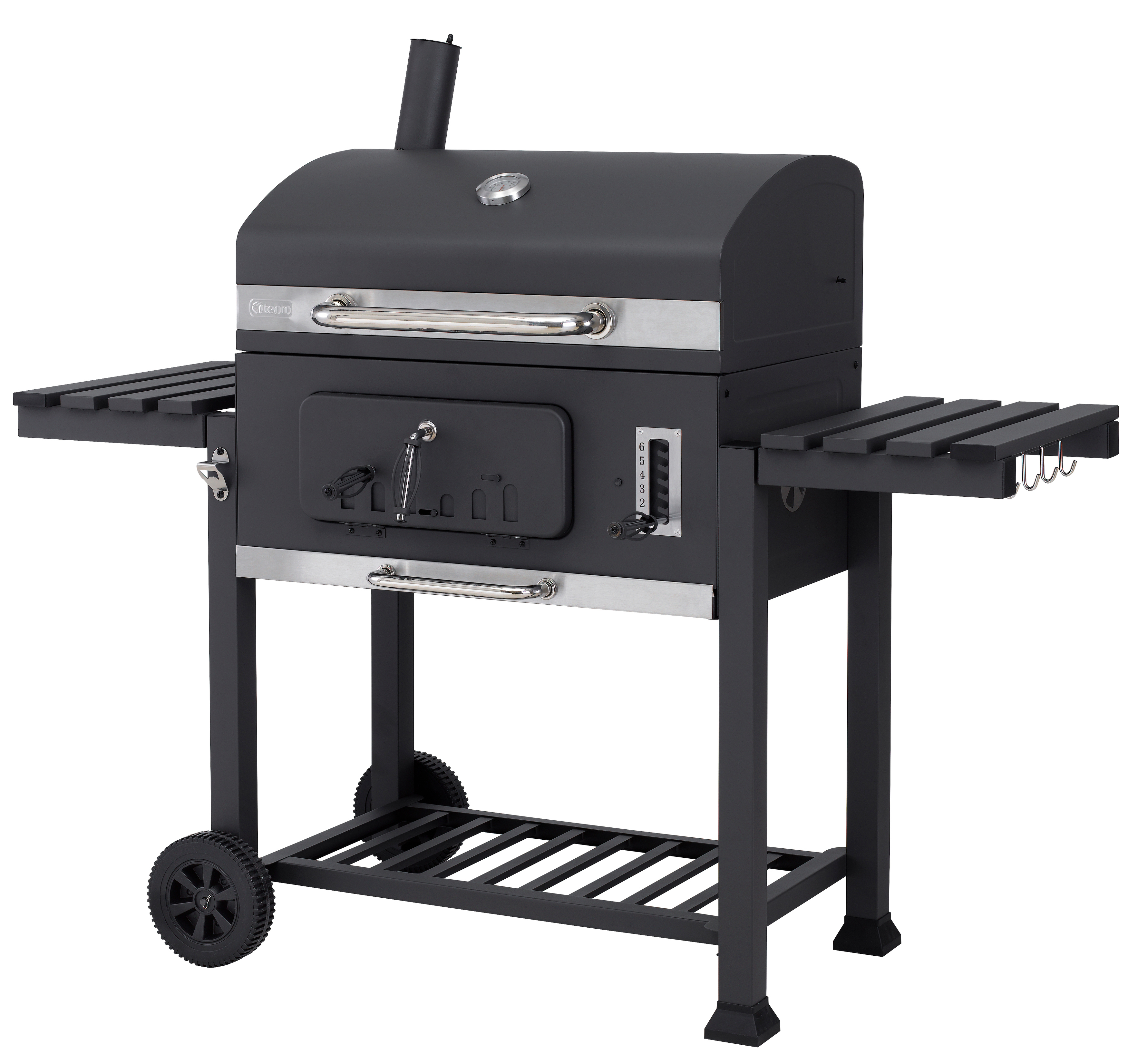 TEPRO 1165 Toronto XXL Kohlegrill, Anthrazit/Edelstahl 