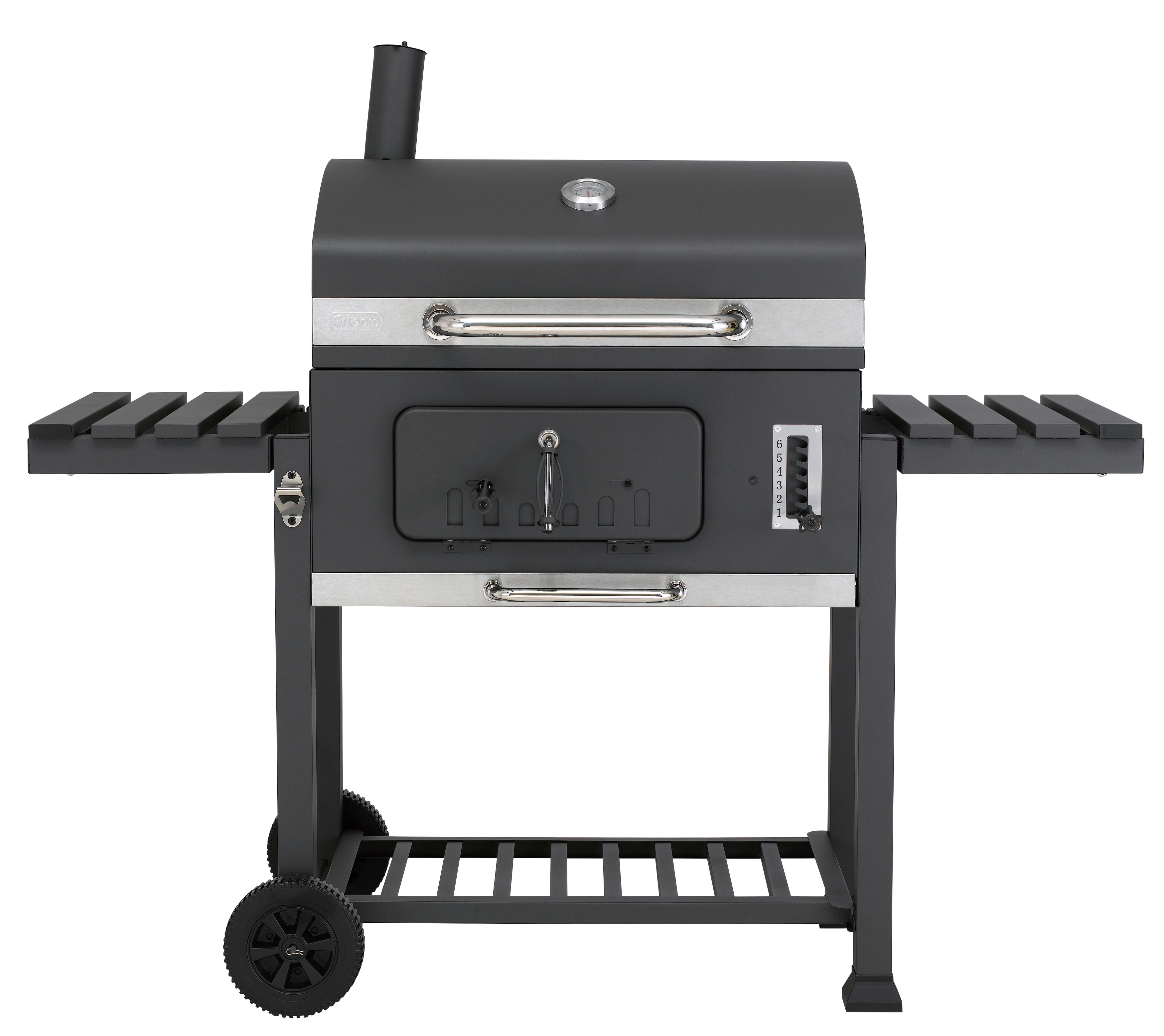 TEPRO 1165 Toronto XXL Kohlegrill, Anthrazit/Edelstahl 