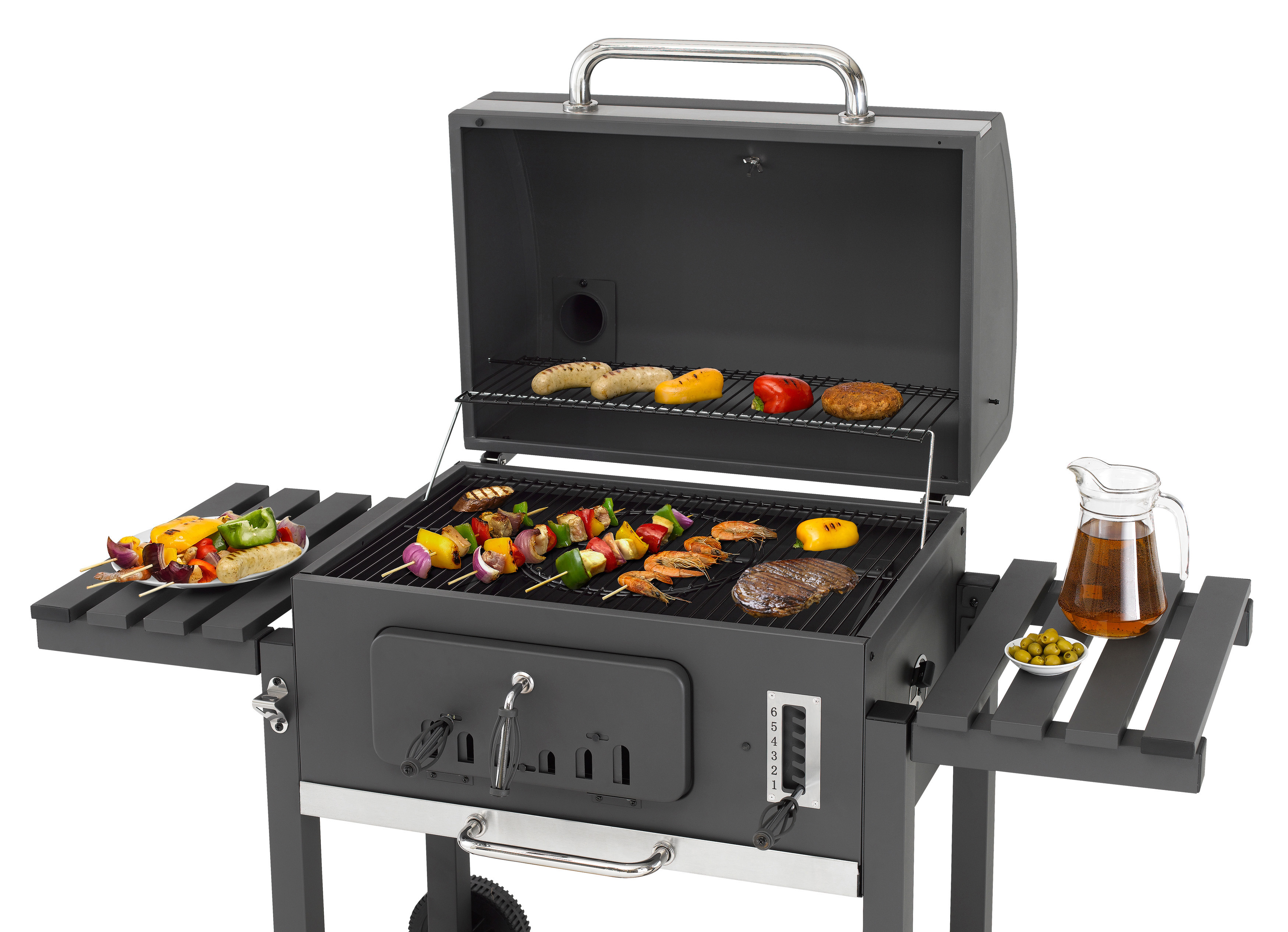 TEPRO 1165 Toronto XXL Kohlegrill, Anthrazit/Edelstahl 