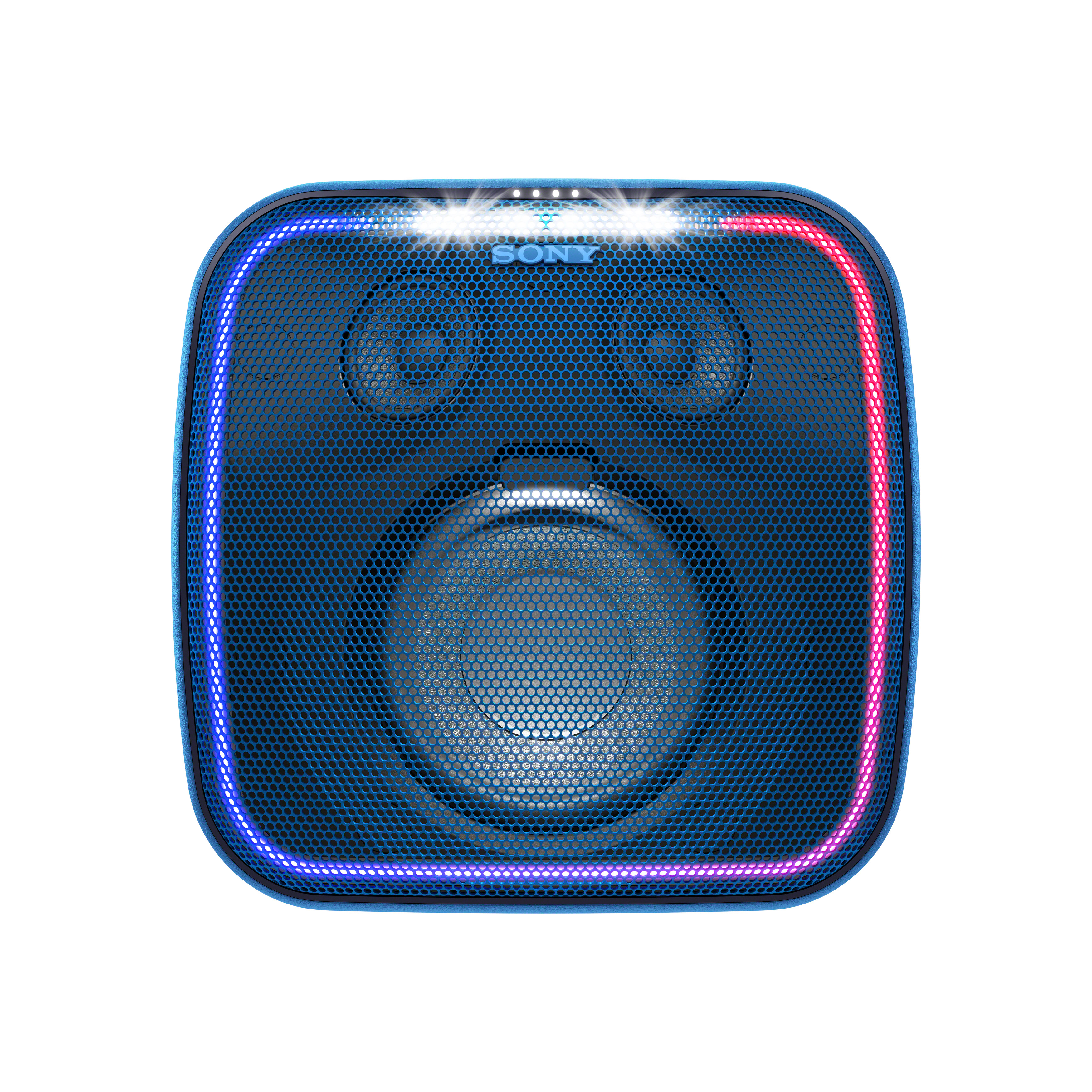 SONY SRS-XB501G Bluetooth Lautsprecher, Blau, Wasserfest