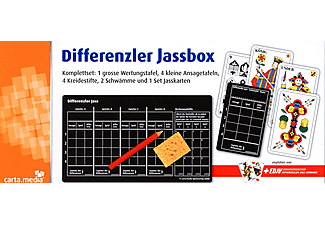 CARTA MEDIA Differenzler Jassbox - Kartenspiel (Mehrfarbig)