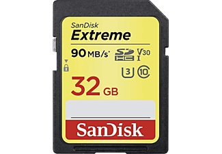 SANDISK 173355 EXT SDHC CARD 32GB 90MB/S V30 UHS-I U3 (SDSDXVE-032G-GNCIN)