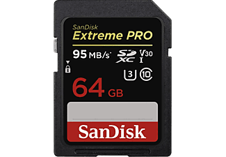 SANDISK SDXC Extreme Pro 64GB, 95MB/S UHS-I memória kártya (173369)