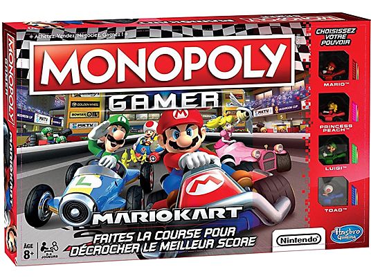 HASBRO Monopoly: Gamer Mario Kart (langue française) - Jeu de plateau (Multicolore)