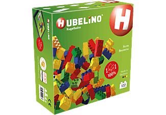 HUBELINO Kugelbahn - Bausteine mit Platten (Mehrfarbig)
