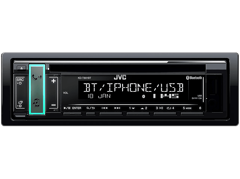 JVC Bluetooth autoradio CD USB (KD-T801BT)