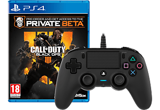 Call of Duty: Black Ops 4 + Nacon fekete vezetékes kontroller (PlayStation 4)
