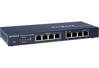 NETGEAR FS108PEU - Switch (Blu/Grigio)