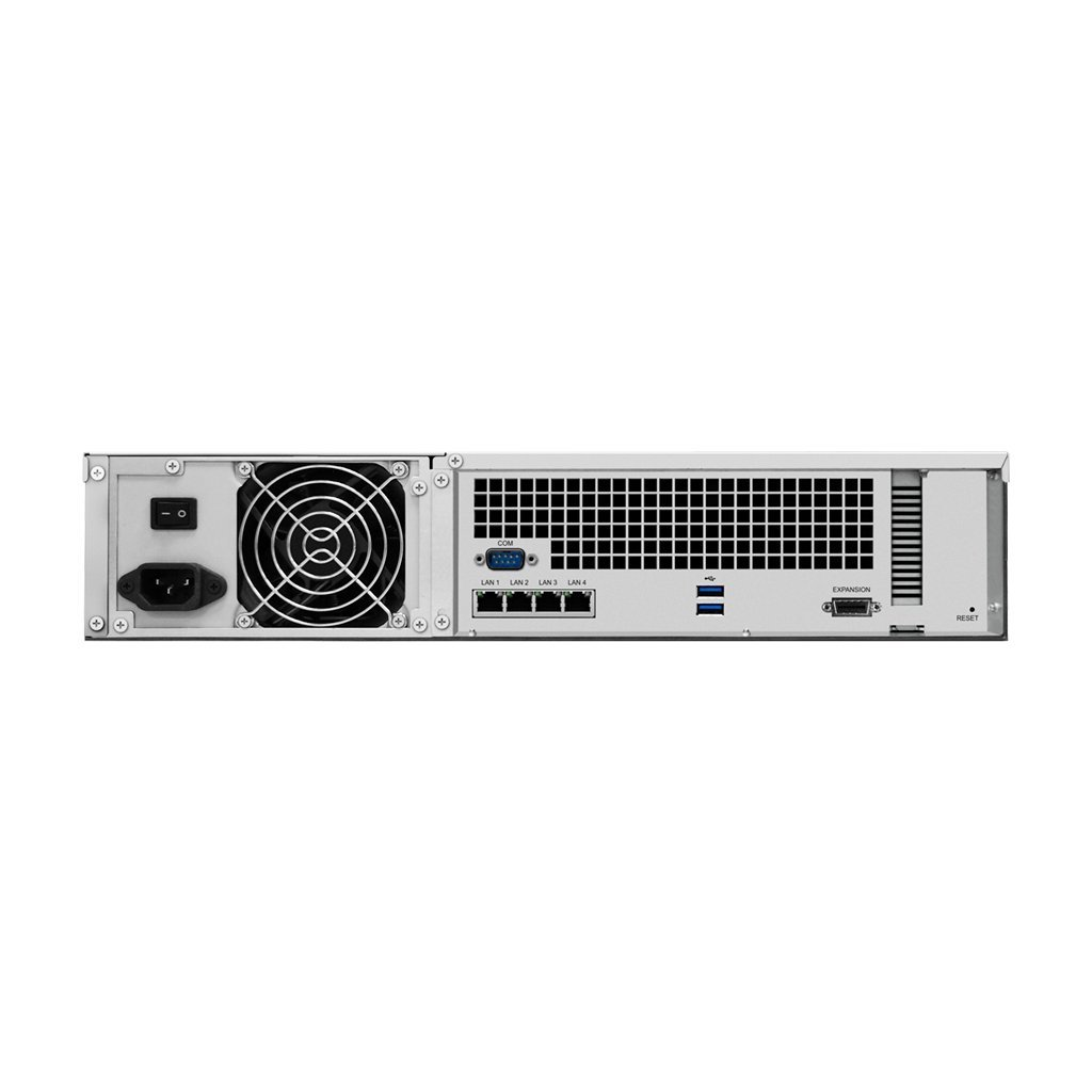 Servidor NAS - SYNOLOGY RS2418+ 2U, 12 BAY, 2.1 GHZ, QC, Negro