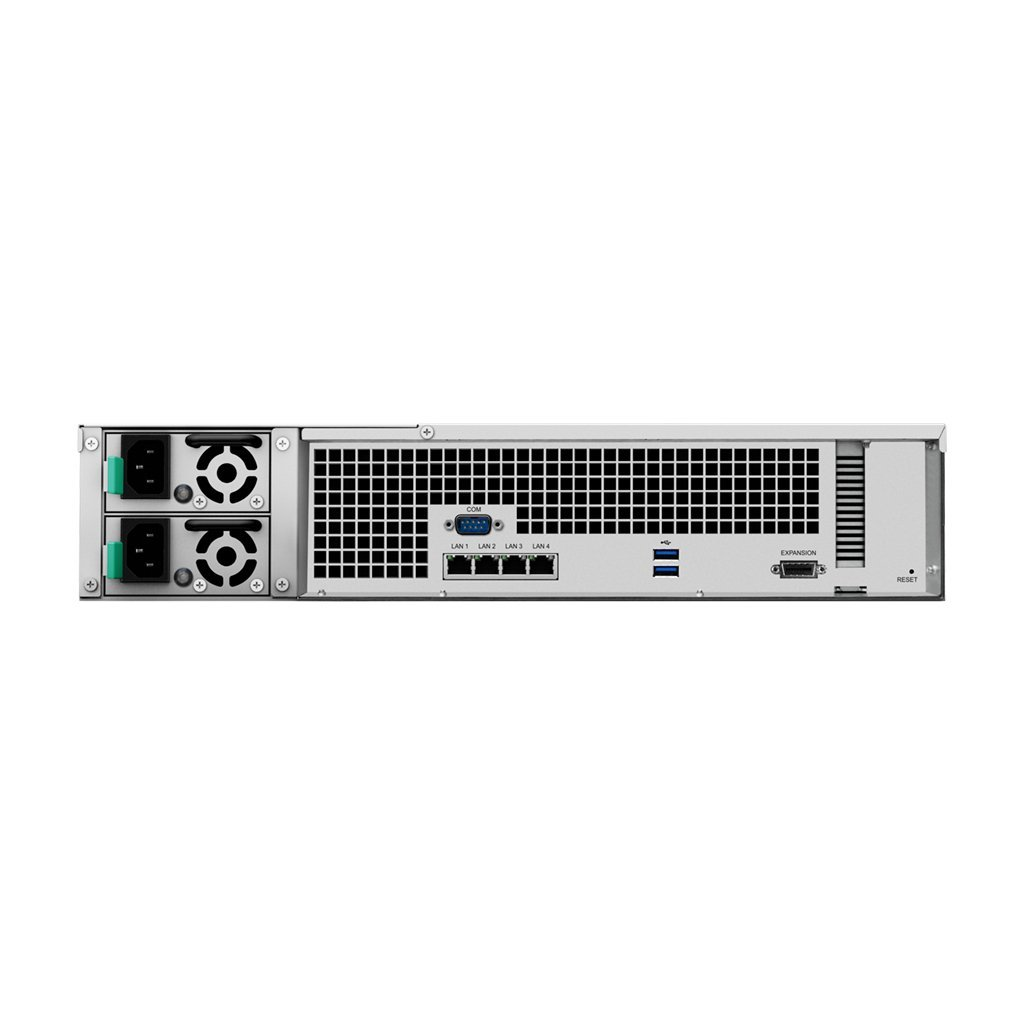 Servidor NAS - SYNOLOGY RS2418+ 2U, 12 BAY, 2.1 GHZ, QC, Negro