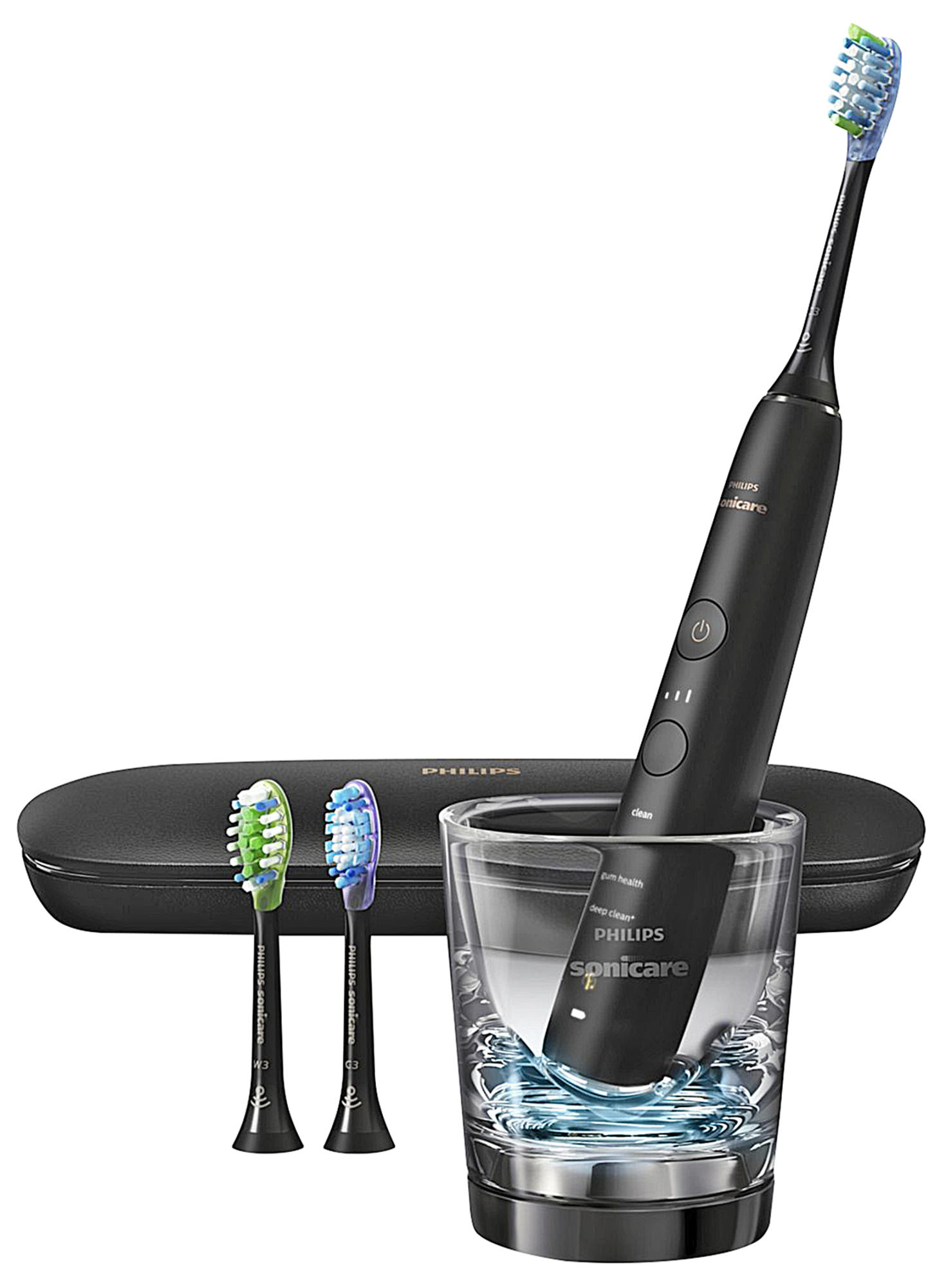PHILIPS SONICARE DiamondClean Smart HX9903/13 - Elektrische Zahnbürste (Schwarz)