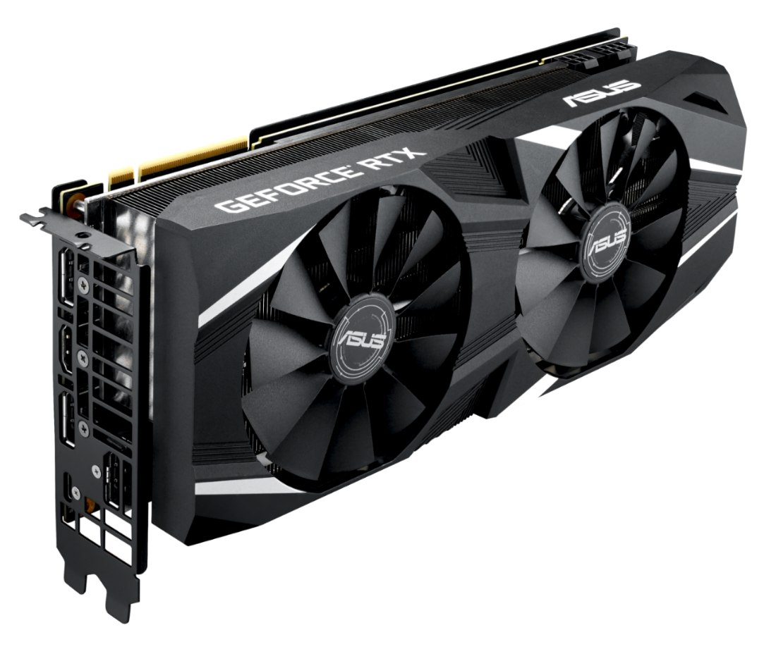 Tarjeta gráfica - ASUS GeForce RTX 2080 Dual O8G, 8 GB, GDDR6, Nvidia Turing, Doble v