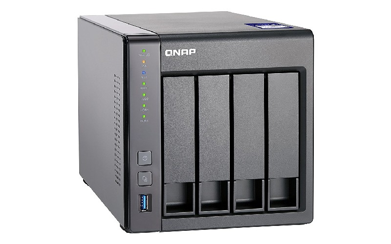 Servidor NAS - QNAP TS-431X2-2G, 4 BAY,  1.7 GHZ,  QC, RAM 2 GB, Negro