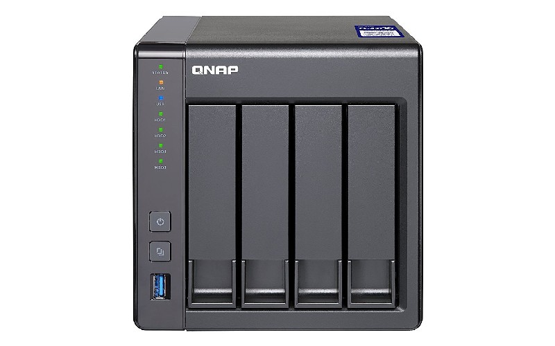 Servidor NAS - QNAP TS-431X2-2G, 4 BAY,  1.7 GHZ,  QC, RAM 2 GB, Negro