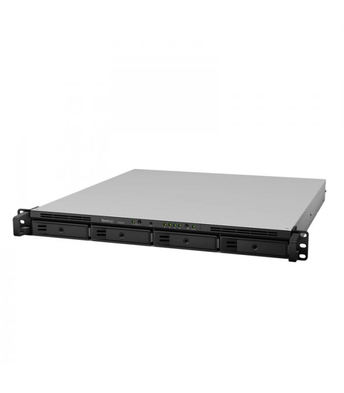 SYNOLOGY RS818RP+ 1U, 4 BAY, 2.4 GHZ, QC, RPS, Negro