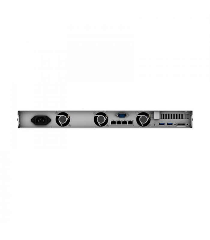 SYNOLOGY RS818RP+ 1U, 4 BAY, 2.4 GHZ, QC, RPS, Negro
