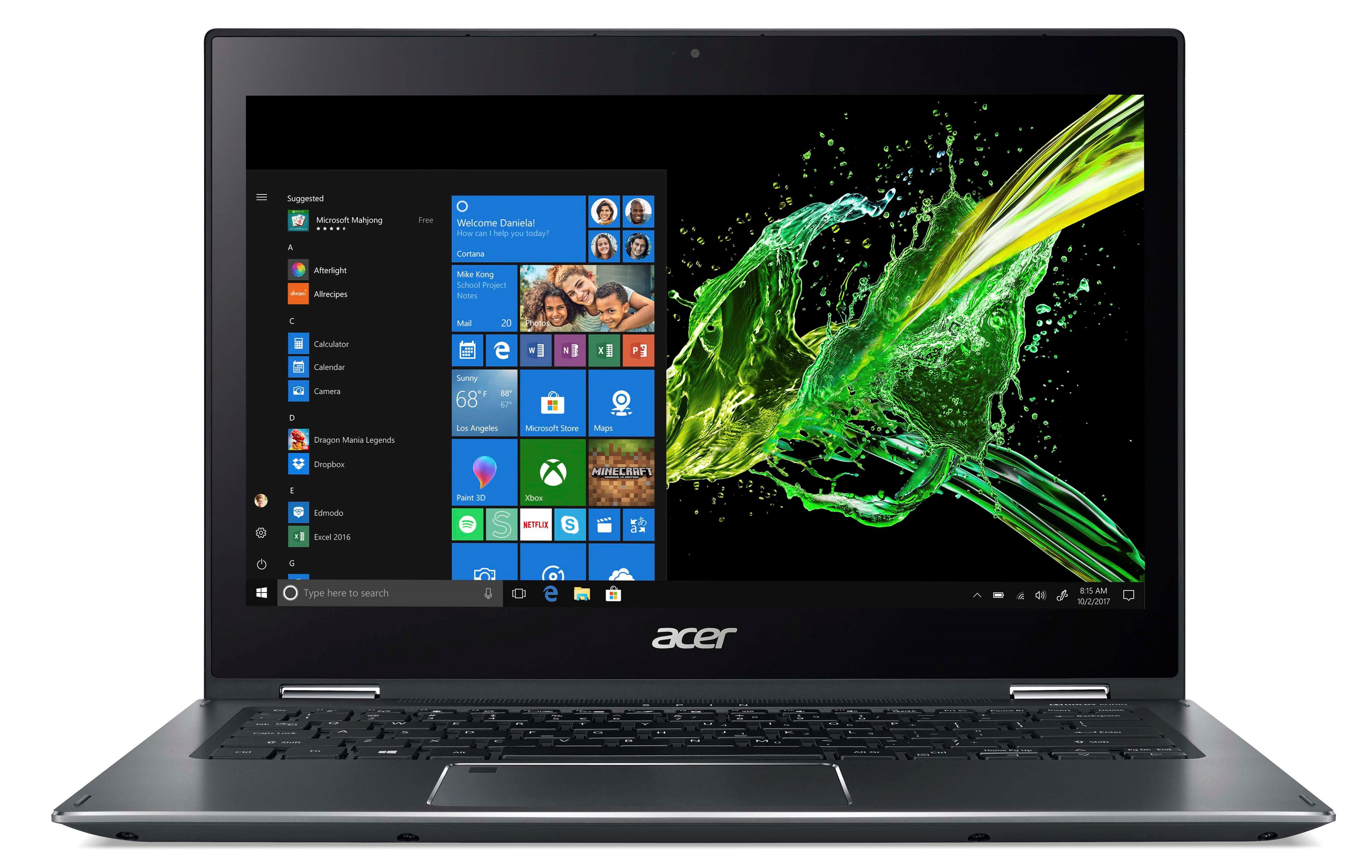 ACER Spin 5 + Active Pen (SP513-53N-550T) - 13,3 Zoll - Intel® Core™ i5 i5-8265U - 8 GB - 256 GB - Intel® UHD 620 - Windows 10 Home (64 Bit)