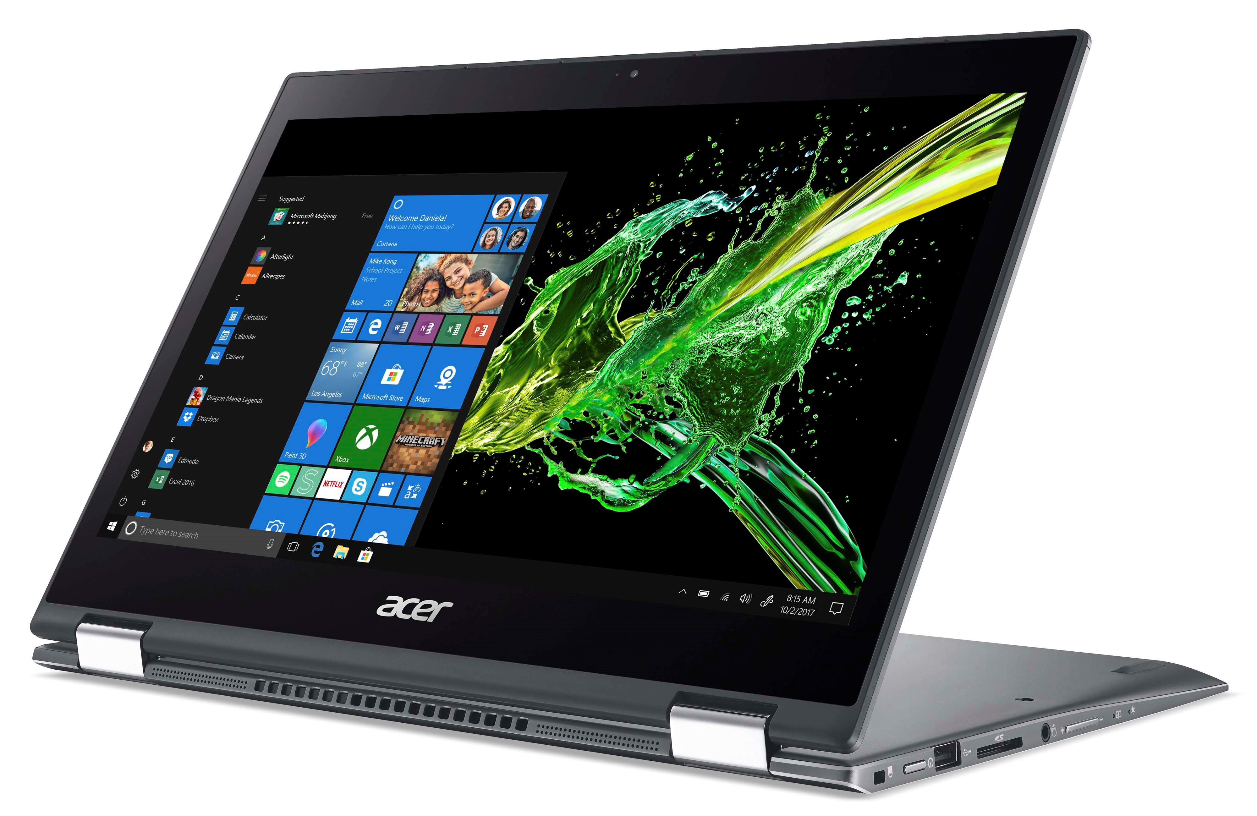 ACER Spin 5 + Active Pen (SP513-53N-550T) - 13,3 Zoll - Intel® Core™ i5 i5-8265U - 8 GB - 256 GB - Intel® UHD 620 - Windows 10 Home (64 Bit)