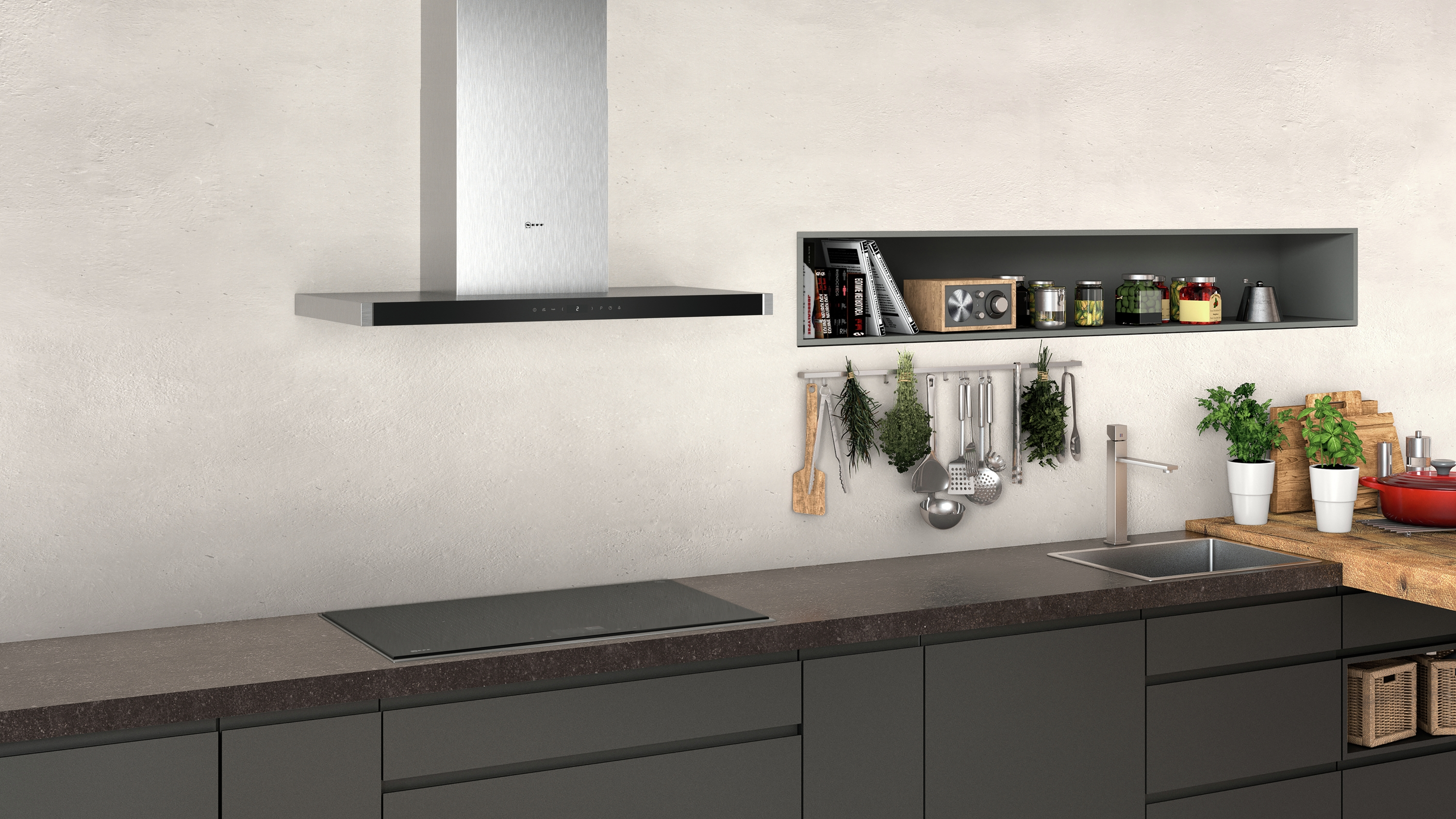 NEFF D95BMP5N0, Dunstabzugshaube (898 mm breit, 500 mm tief)