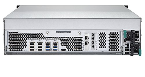 Servidor NAS - QNAP TS-EC1680U R2 3U, 16 Bahías, Intel® Xeon E3-1246V3, 4GB RAM, 10 GbE