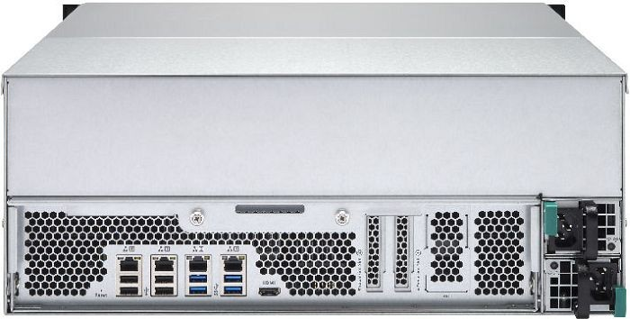 Servidor NAS - QNAP TS-EC2480U-E3-4GE-R2 4U, 24 Bahías, Intel® Xeon E3-1246V3, 4GB RAM, 10 GbE