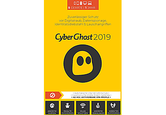 CyberGhost 2019 (5 Geräte/1 Jahr) - PC/MAC - Deutsch