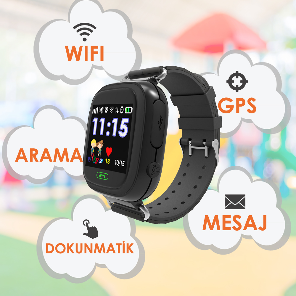 WIKY Watch 2 Akıllı Saat Siyah