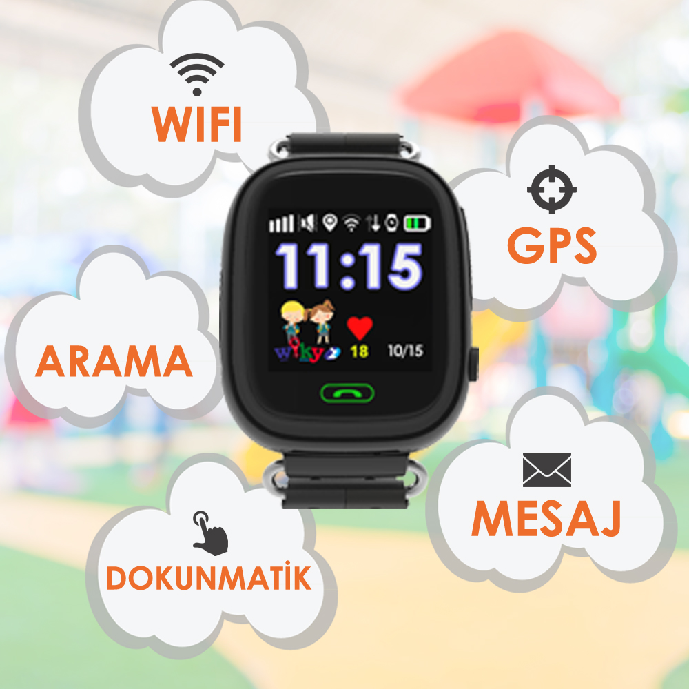 WIKY Watch 2 Akıllı Saat Siyah