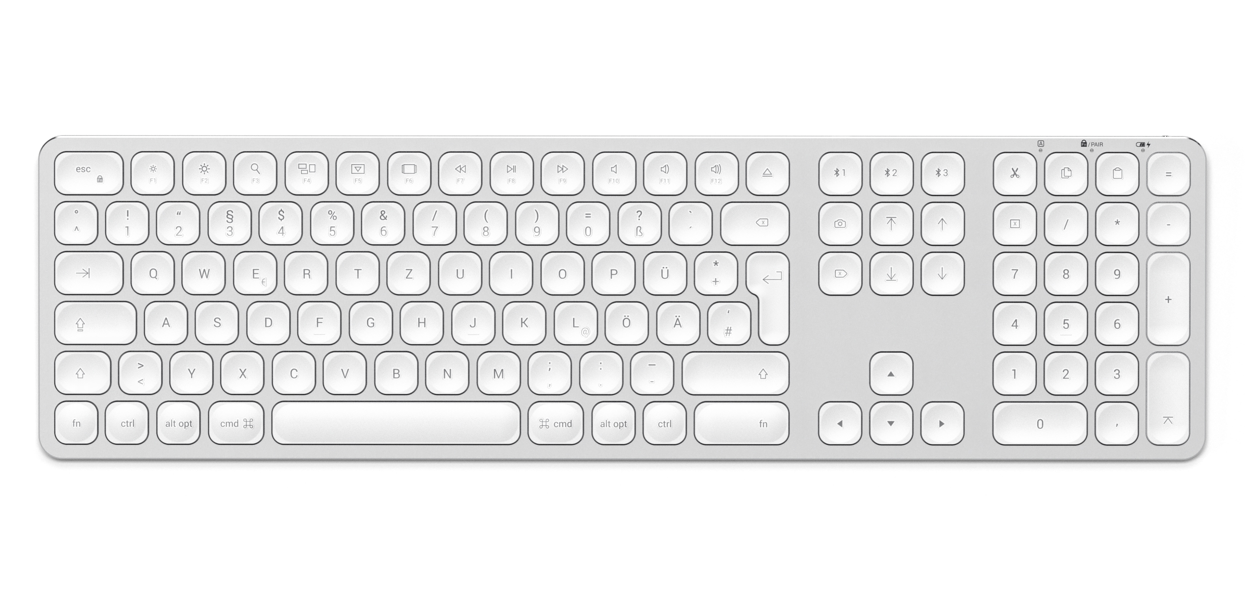 SATECHI ST-AMBKS-DE, Tastatur, Silber