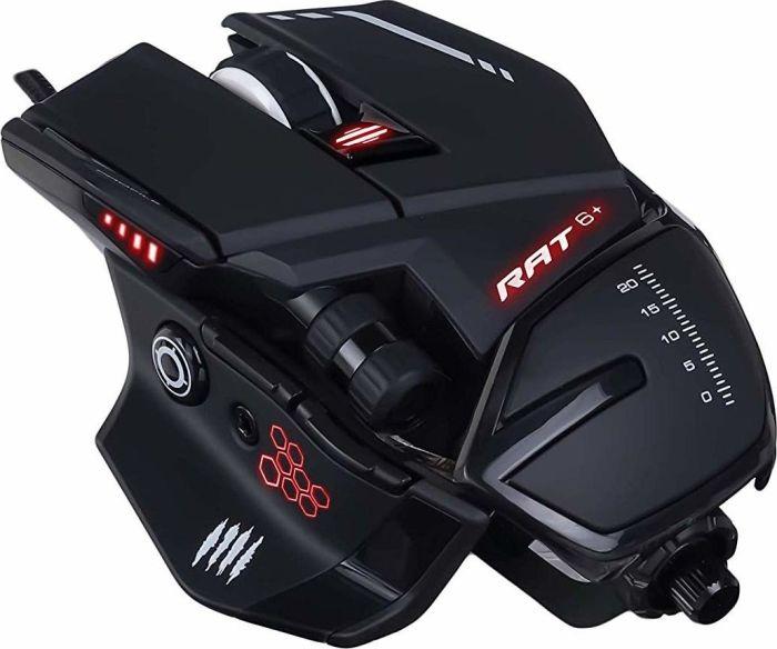 MAD-CATZ Gaming Maus R.A.T. 6+, kabelgebunden, schwarz (MR04DCINBL000-0)