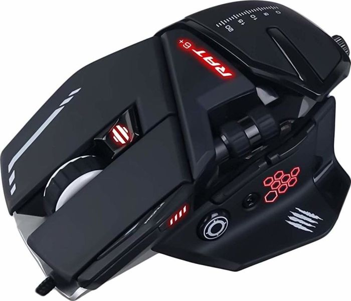 MAD-CATZ Gaming Maus R.A.T. 6+, kabelgebunden, schwarz (MR04DCINBL000-0)