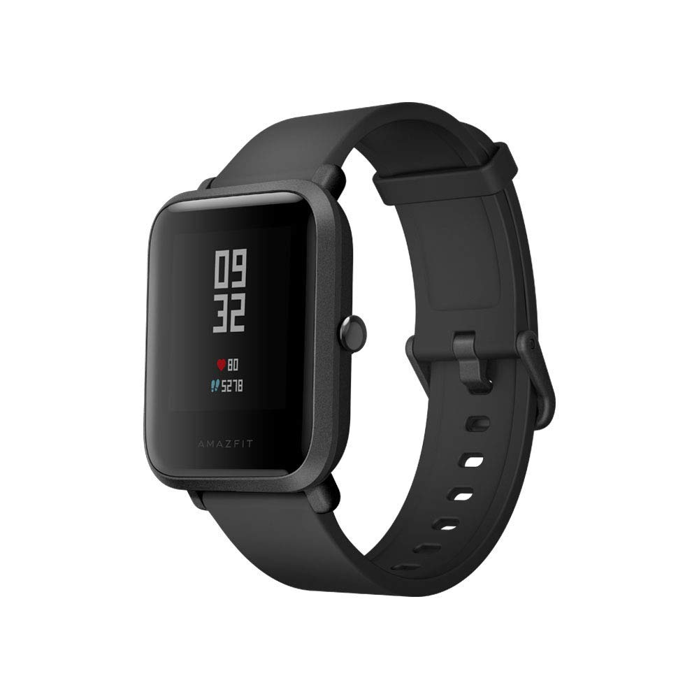 Smartwatch - AmazFit Bip, Salud, Notificaciones, Responde llamadas, Negro