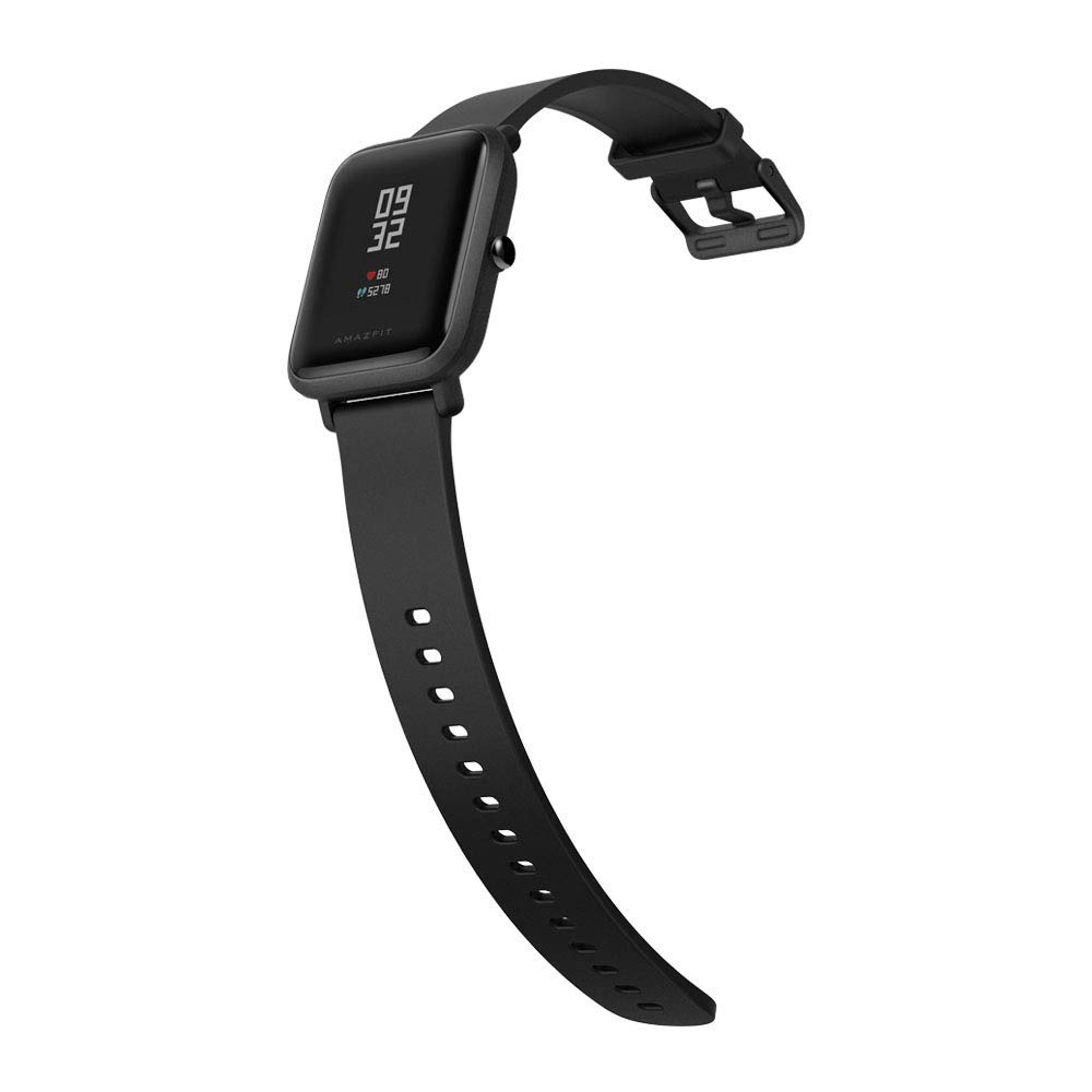 Smartwatch - AmazFit Bip, Salud, Notificaciones, Responde llamadas, Negro