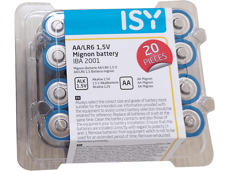 ISY IBA-2001 AA elem - 1,5V, 20 db