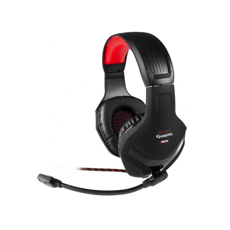 Auriculares gaming - Mars Gaming Mh2/Negro-Rojo