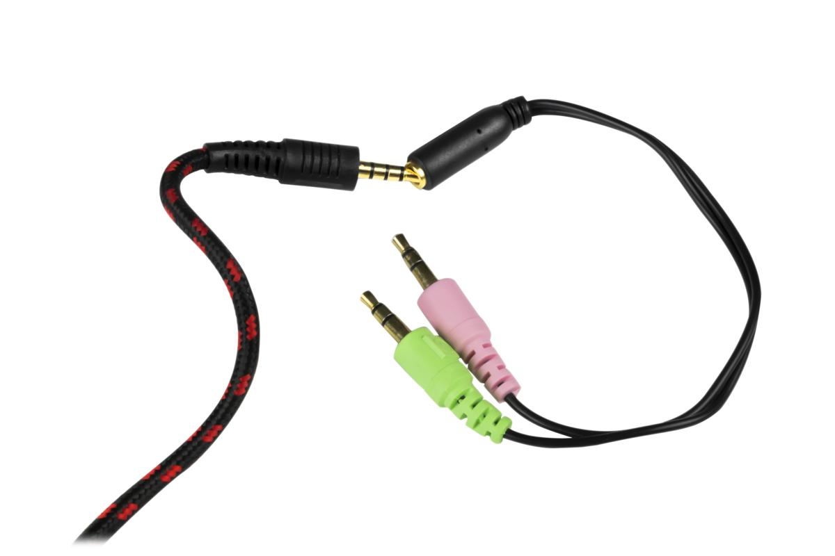 Auriculares gaming - Mars Gaming Mh2/Negro-Rojo